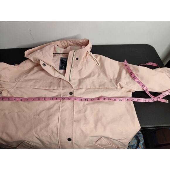 Abercrombie & Fitch Pink Waterproof Wind Resistant Jacket Women's XL - Picture 10 of 11